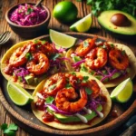 Spicy Grilled Shrimp Tacos with Jamacuco Sauce