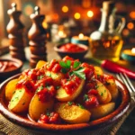 Spicy Patatas Bravas with JAMACUCO Salsa Picante